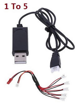 UDIRC UDI U841 U841A U841-1 U941 U941A 1 to 5 charger wire + USB charger wire