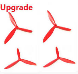 Shcong Wltoys WL V303 quadcopter accessories list spare parts upgraded 3-leaf baldes (Red)