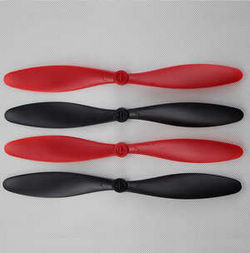 Shcong Wltoys WL V303 quadcopter accessories list spare parts main blades propellers (Red-Black)