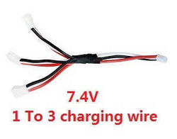 Shcong Wltoys WL V323 quadcopter accessories list spare parts 1 To 3 charging wire 7.4V