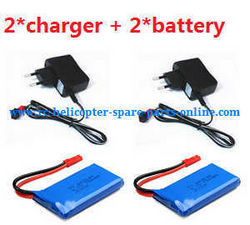Shcong Wltoys WL V636 quadcopter accessories list spare parts 2*charger + 2*battery (set)