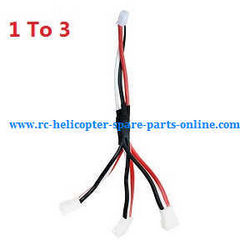 Shcong Wltoys WL V656 V666 quadcopter accessories list spare parts 1 To 3 charger wire plug
