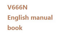 Shcong Wltoys WL V656 V666 quadcopter accessories list spare parts English manual instruction book (V666N)