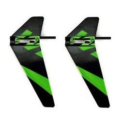 Shcong Wltoys WL V911 V911-1 V911-2 RC helicopter accessories list spare parts tail decorative set (Green) 2pcs - Click Image to Close