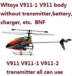 Shcong Wltoys WL V911 V911-1 V911-2 body without transmitter, battery, charger, etc. BNF (Orange)