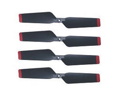 Shcong Wltoys XK V912-A RC Helicopter accessories list spare parts tail blade (Black-Red) 4pcs