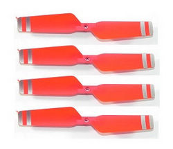 Shcong Wltoys XK V912-A RC Helicopter accessories list spare parts tail blade (Red) 4pcs