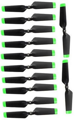 Shcong Wltoys XK V912-A RC Helicopter accessories list spare parts tail blade (Black-Green) 12pcs