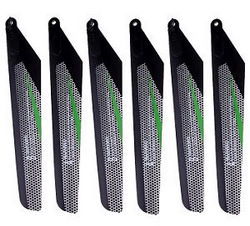 Shcong Wltoys XK V912-A RC Helicopter accessories list spare parts main blades (Black-Green) 3sets