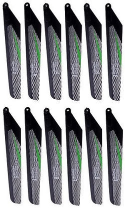 Shcong Wltoys XK V912-A RC Helicopter accessories list spare parts main blades (Black-Green) 6sets