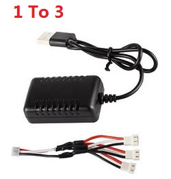 Shcong WLTOYS WL V913 helicopter accessories list spare parts 1 to 3 charger wire + USB charger wire