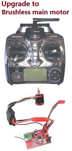 Shcong WLTOYS WL V913 helicopter accessories list spare parts upgrade to brushlees main motor kit with transmitter