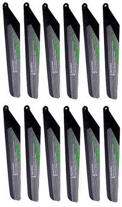 Shcong Wltoys XK V915-A RC Helicopter accessories list spare parts main blades (Green) 6sets