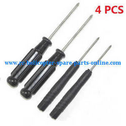 Shcong Wltoys JJRC WL V915 RC helicopter accessories list spare parts cross screwdriver (2*Small + 2*Big 4PCS)