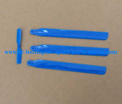 Shcong Wltoys WL V931 XK K123 AS350 RC helicopter accessories list spare parts main blades + tail blade (Blue)