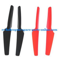 Shcong Wltoys WL V222 quard copter accessories list spare parts small Blades set [Black(A+B) + Red(A+B)] 4 PCS