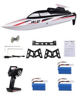 Shcong Wltoys WL912-A RC Boat with 3 battery