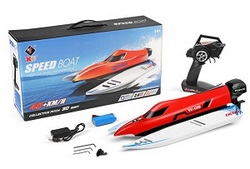 Wltoys XK WL915-A RC speed boat with 1 battery Red