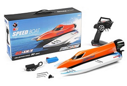 Wltoys XK WL915-A RC speed boat with 1 battery Orange