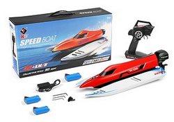Wltoys XK WL915-A RC speed boat with 3 battery Red