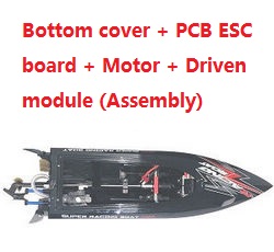 Wltoys XK WL916 WL916-A bottom cover + PCB board + Motor + SERVO + Driven module (Assembled)