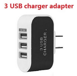 Wltoys XK WL916 WL916-A 3 USB charger adapter