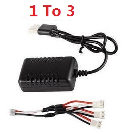 Wltoys XK WL917 1 to 3 charger wire and USB wire