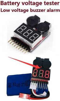 Wltoys XK 104016 104018 XKS WL Tech Lipo battery voltage tester low voltage buzzer alarm Low-voltage BB Warning Buzzer (1-8s)