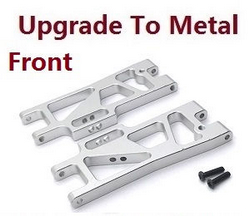 Wltoys XK 104016 104018 XKS WL Tech upgrade to metal front lower swing arm Silver