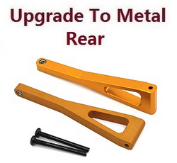 Wltoys XK 104016 104018 XKS WL Tech upgrade to metal bigfoot rear upper swing arm Gold