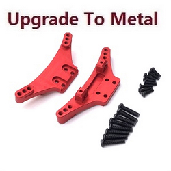 Wltoys XK 104016 104018 XKS WL Tech upgrade to metal shock absorber board components Red