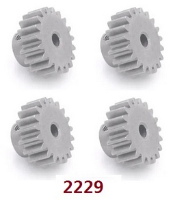 Wltoys XK 104016 104018 XKS WL Tech 19T motor tooth gear components 2229 4pcs