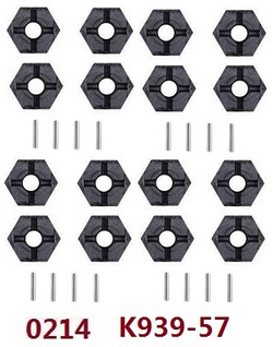 Wltoys XK 104016 104018 XKS WL Tech hexagon adapter assembly 0214 4sets