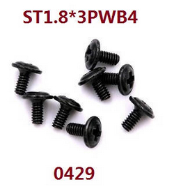 Wltoys XK 104016 104018 XKS WL Tech st 1.8*3pwb4 screw assembly 0429