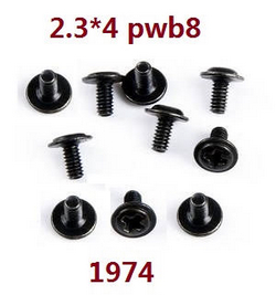 Wltoys XK 104016 104018 XKS WL Tech 2.3*4pwb8 screws set 1974