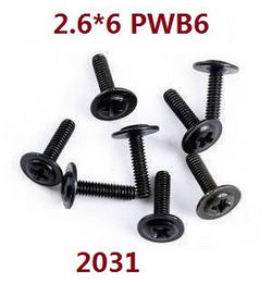 Wltoys XK 104019 screws set 2.6*6PWB6 2031