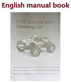 Wltoys XK 104019 English manual book