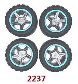 Wltoys XK 104019 tires (Blue) 4pcs