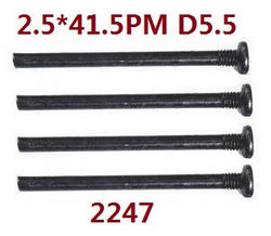Wltoys XK 104019 screws set 2.5*41.5PM D5.5 2247