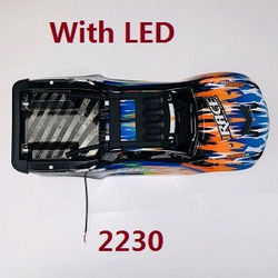 Wltoys XK 104019 upper car shell and frame module Orange-Blue with LED 2230