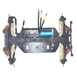 Wltoys XK 104019 front and rear drive module + bottom board with main motor set (Assembled)