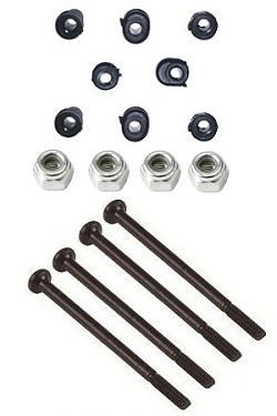 Wltoys 124007 fixed screws + m2.5 nuts + front and rear swing arm bushing set