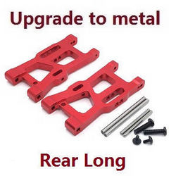 Wltoys 124007 rear long swing arm (Metal Red) - Click Image to Close