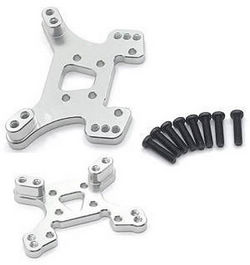 Wltoys 124007 front and rear shock absorber plate board Silver - Click Image to Close