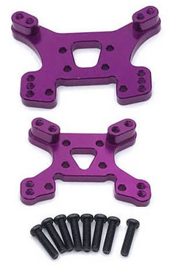 Wltoys 124007 front and rear shock absorber plate board Purple - Click Image to Close