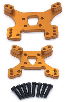 Wltoys 124007 front and rear shock absorber plate board Gold - Click Image to Close