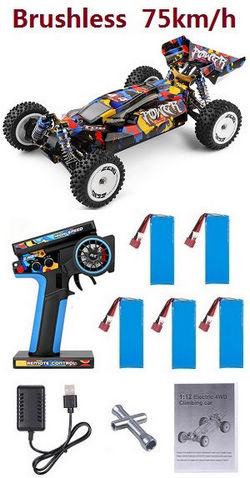 Wltoys 124007 RC Car with 5 battery RTR