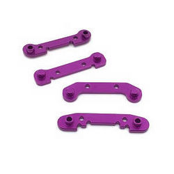 Wltoys 124007 front and rear swing arm reinforcement piece Purple - Click Image to Close