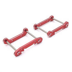 Wltoys 124007 front and rear swing arm reinforcement and fixed pin Red - Click Image to Close