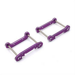 Wltoys 124007 front and rear swing arm reinforcement and fixed pin Purple